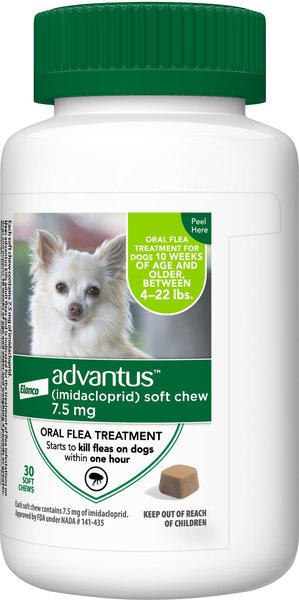 Advantus Flea Oral Treatment for Dogs， 4-22 lbs