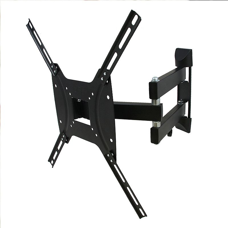 MegaMounts Full Motion， Tilt and Swivel Single Stud Wall Mount for 26-55 Inch LCD， LED， and Plasma Screens