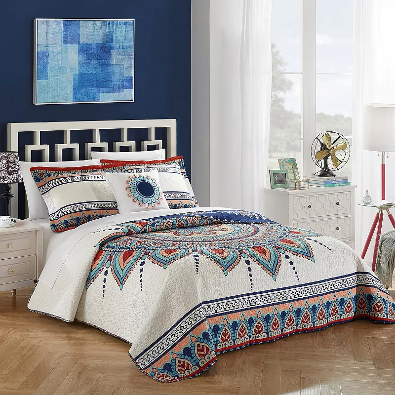 Chic Home Cypress 4-piece Quilt Set