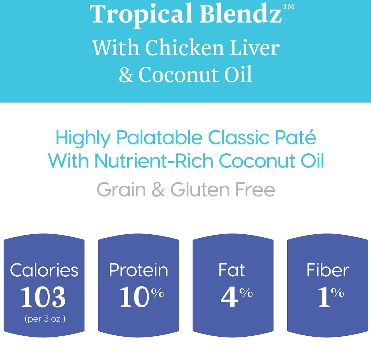 Solid Gold Tropical Blendz with Chicken Liver and Coconut Oil Pate Grain-Free Canned Cat Food