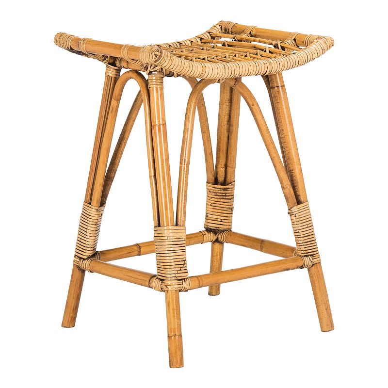 Safavieh Leda Rattan Counter Stool