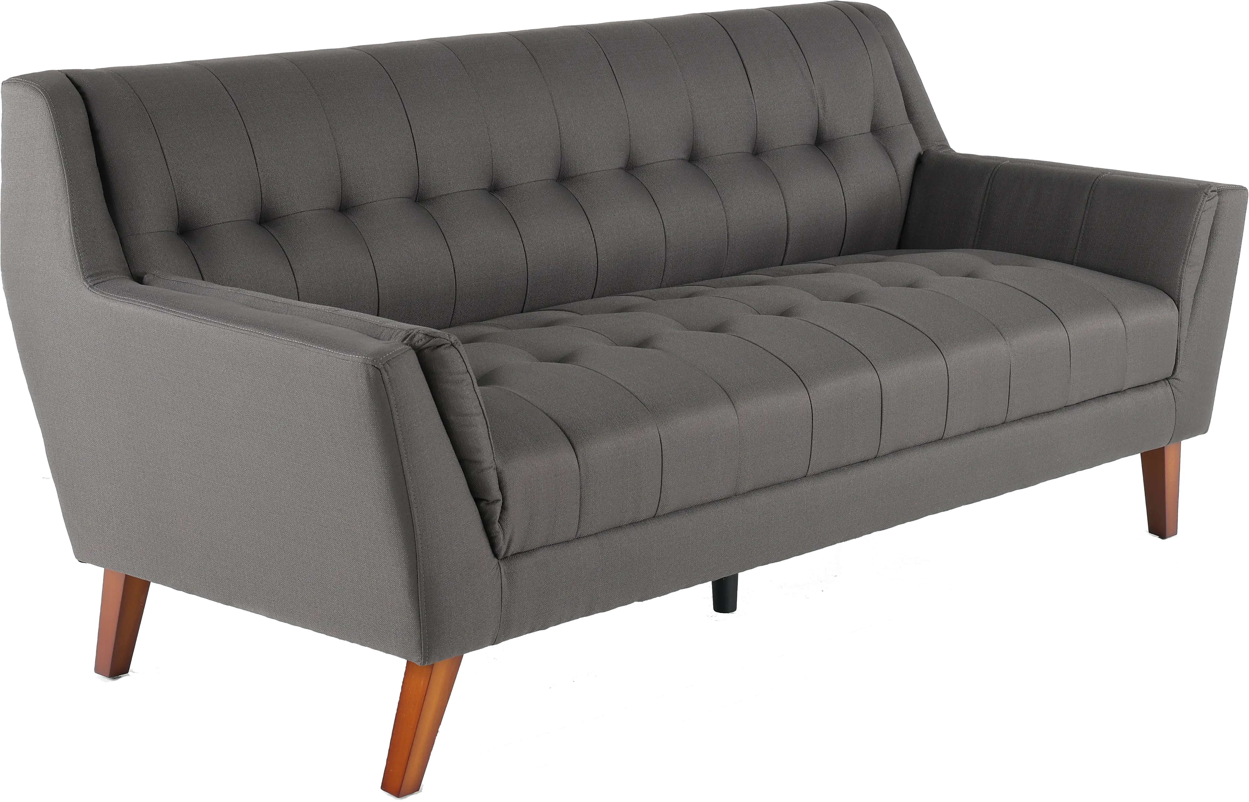 Celeste Mid-Century Modern Gray Sofa