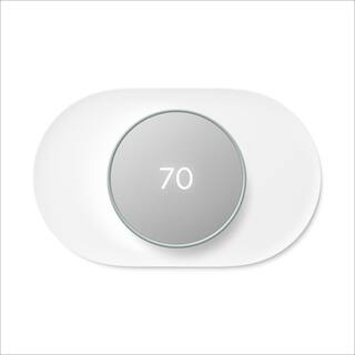 Google Nest Thermostat - Smart Programmable Wi-Fi Thermostat Fog and Nest Thermostat Trim Kit Snow VBCC8FGTKSW20