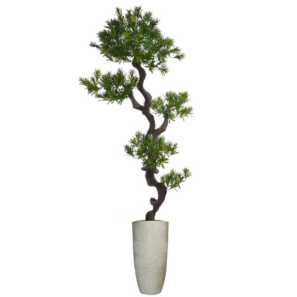 Vintage Home Artificial Faux Real Touch 6.08 Ft Yacca Tree In Planter