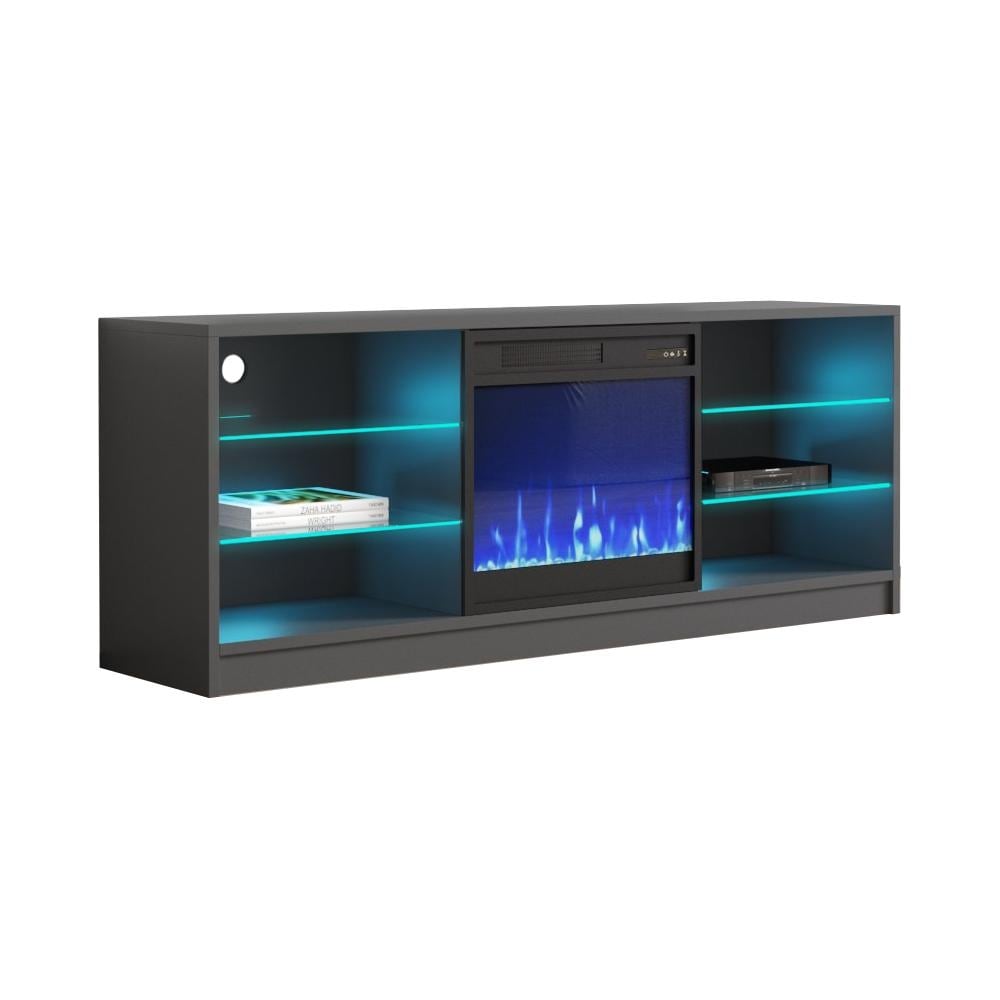 Manhattan Electric Fireplace Modern 58\