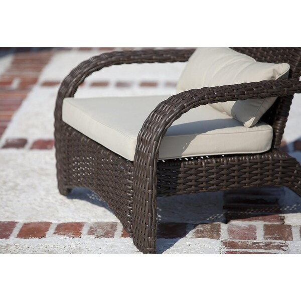 Adirondack style outdoor chairs，including 3inch cushions and waist pillows