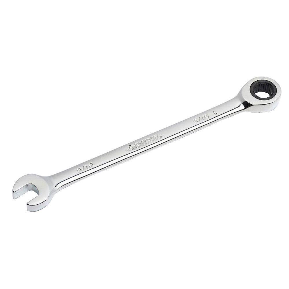 Husky 516 in. 12-Point SAE Ratcheting Combination Wrench HRW516