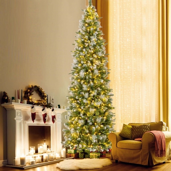 Costway 6/7.5/9 FT PreLit Artificial Christmas Tree with 580/820/1228