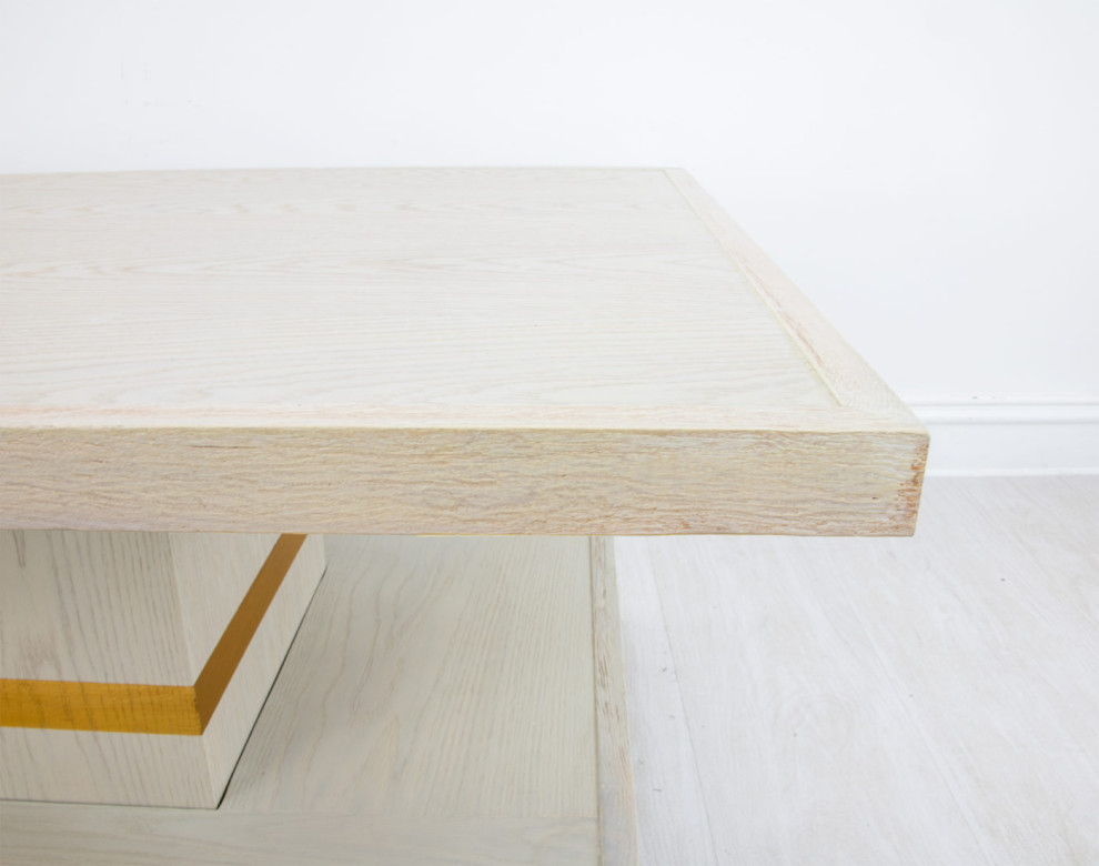 Saber Natural Oak Coffee Table   Transitional   Coffee Tables   by Rustic Home Furniture Deco  Houzz