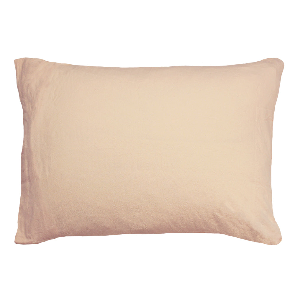 HazeOrangeTuftedPillowcasePeachLinenHouse