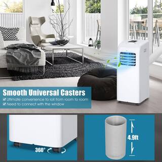 Costway 8000 BTU Portable Air Conditioner with Dehumidifier in White GHM0028