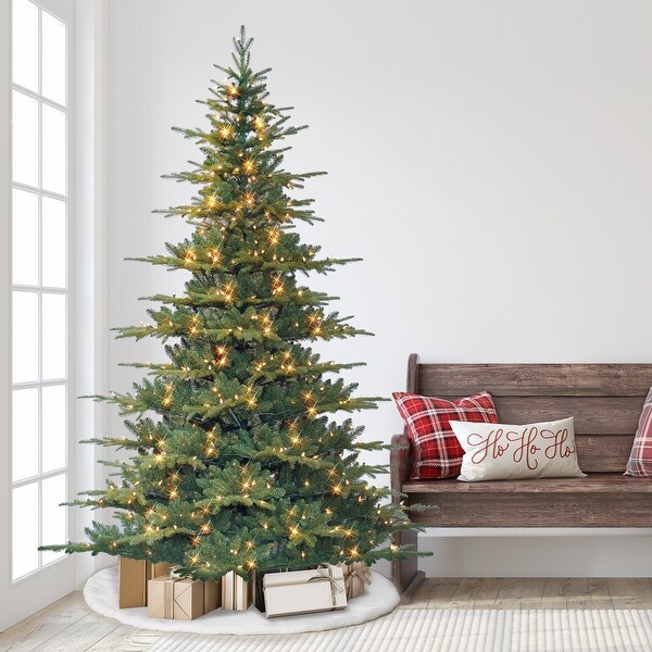 Puleo International 7.5 ft. PreLit Artificial Utah Fir Tree