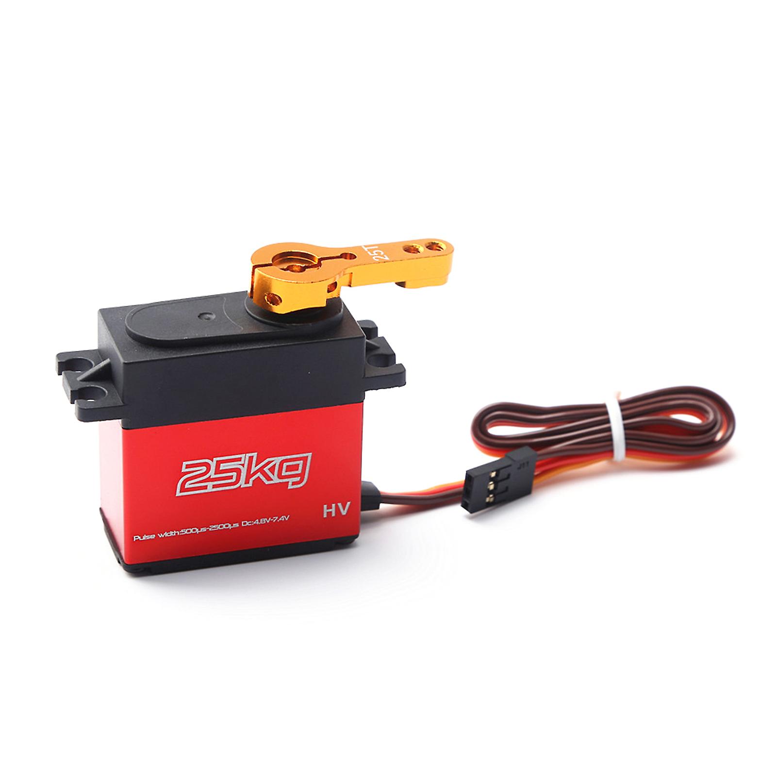 Dsservo Ds3225 25kg Metal Gear High Torque Waterproof Digital Servo With Servo Extended Cable For 1/10 1/8 Rc Traxxas Hsp Car Boat Helicopter Robot Ai