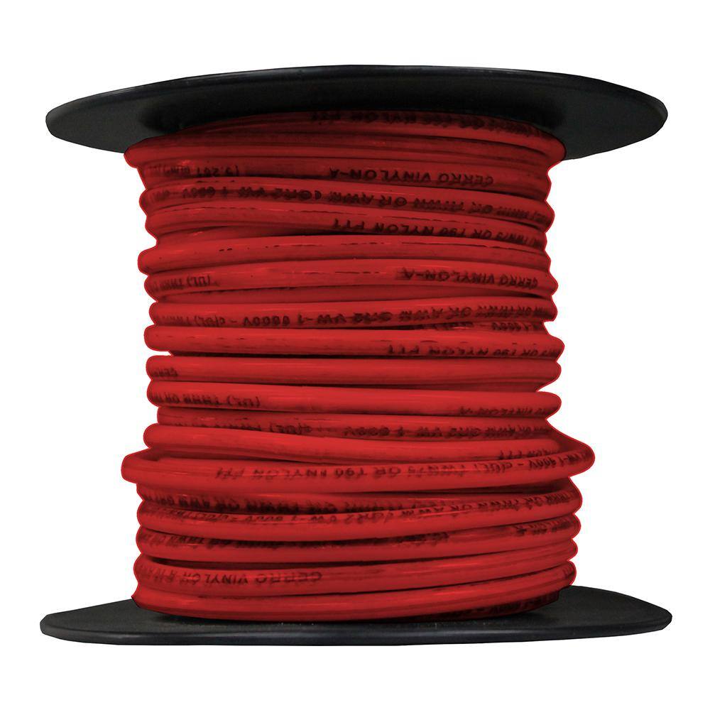 Cerrowire 50 ft. 12 Gauge Red Stranded Copper THHN Wire 112-3603BR