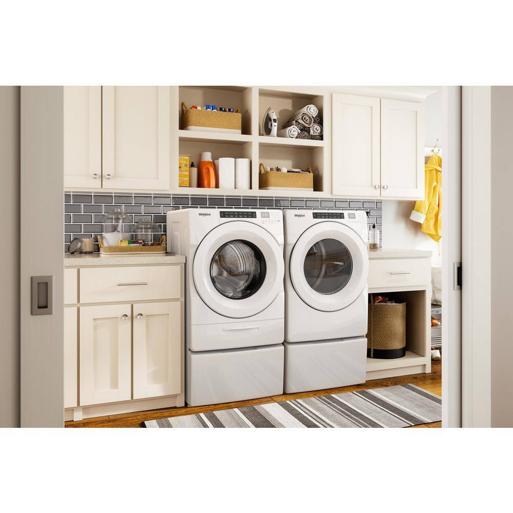 Whirlpool 7.4 cu. ft. 240-Volt Electric Vented Dryer in White with Intuitive Touch Controls ENERGY STAR WED560LHW