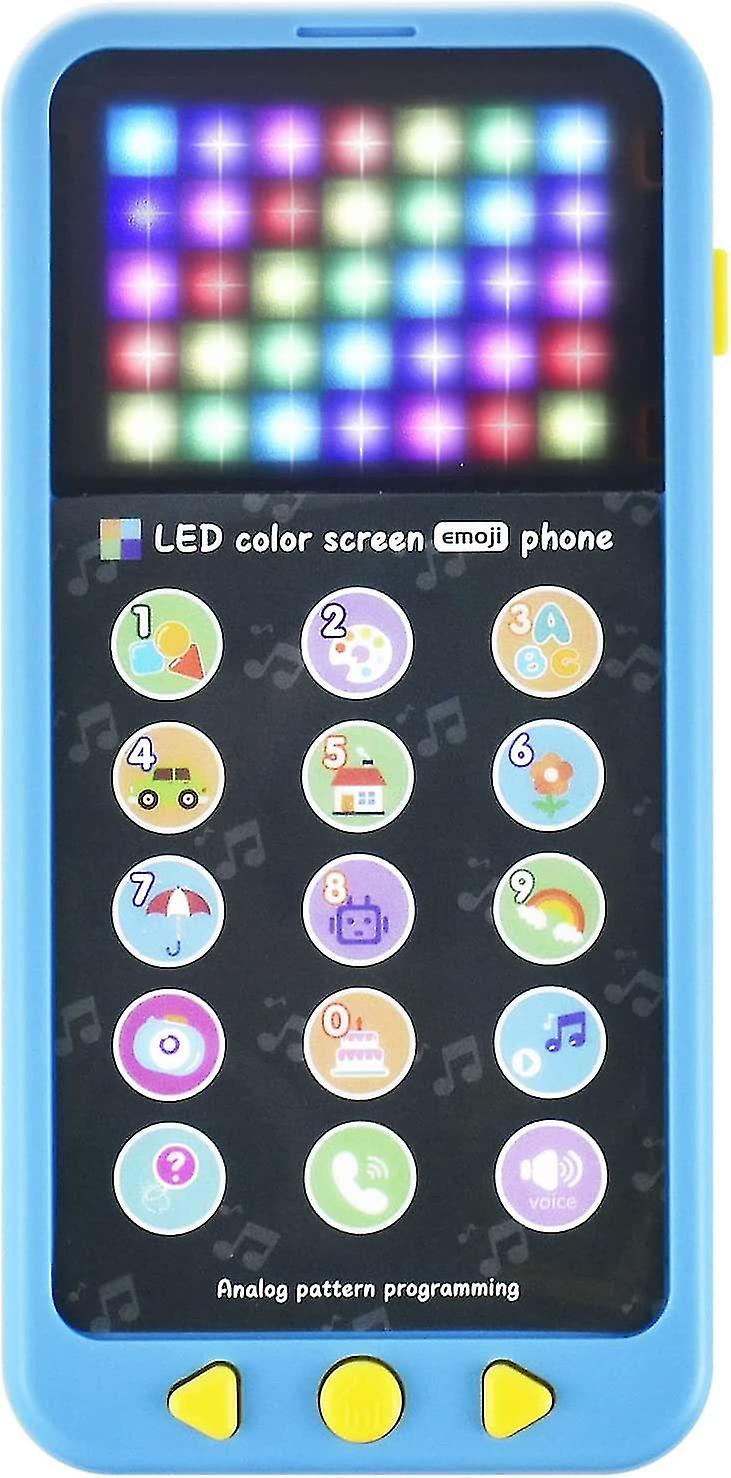 Fun Musical Led Color Screen Phone Toys For Toddlers， Programmable Phone Toys， Play To Learn， Screen With 15 Functions And Cool Led Lights