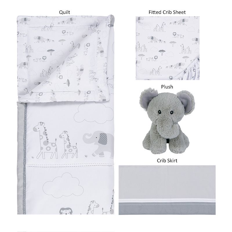 Sammy and Lou Follow The Leader 4 Piece Crib Bedding Set