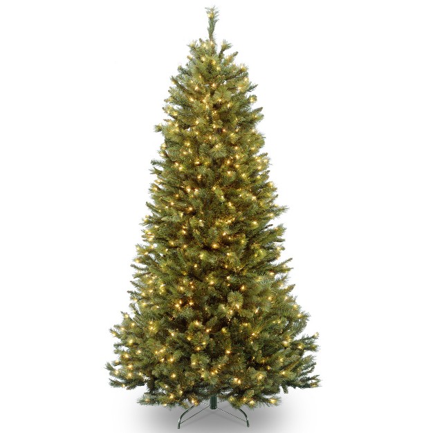 National Tree Company 7.5 Ft. Rocky Ridge Slim Pine Tree With Clear Lights