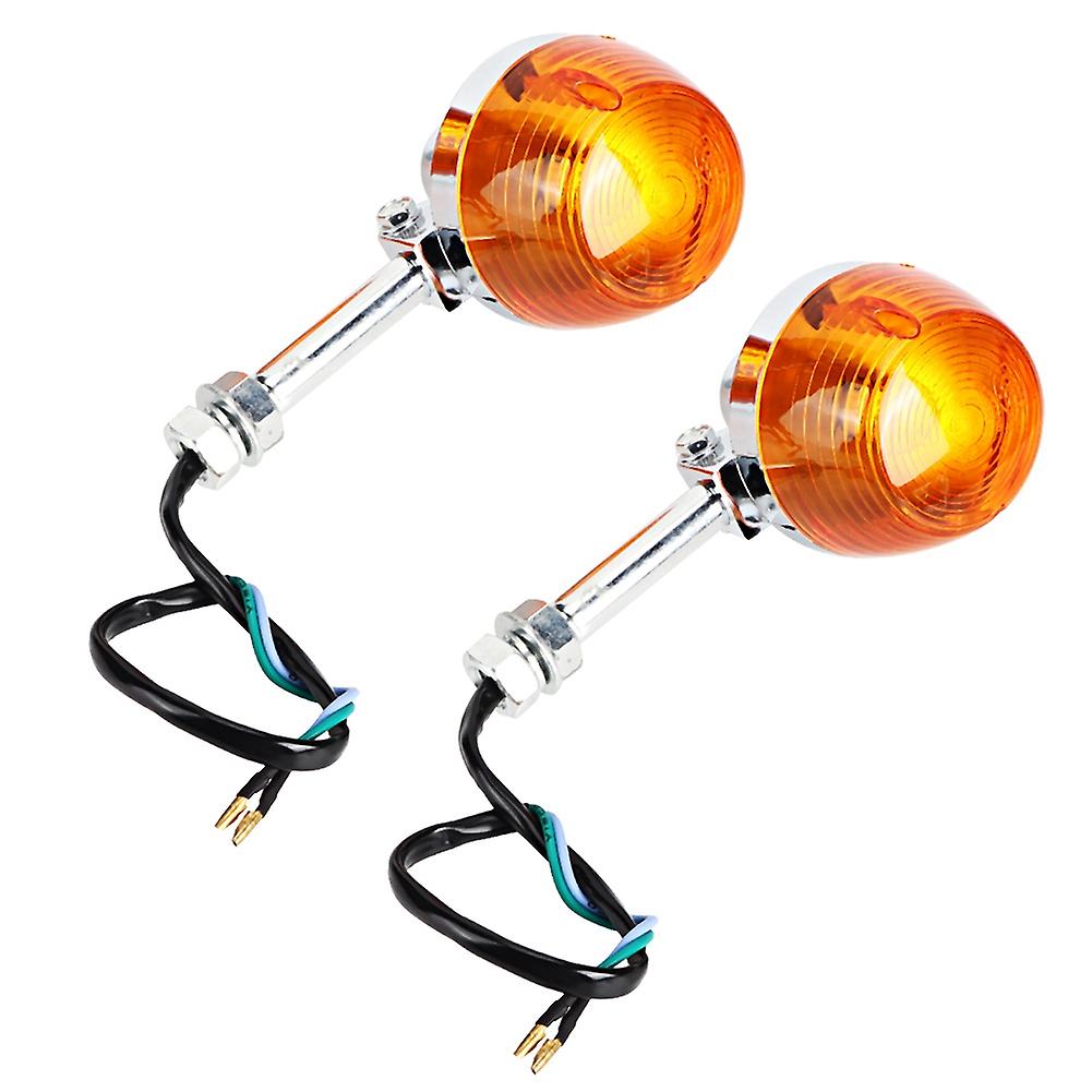 2pcs 12v Turn Signal Light 8mm For Honda C70 Ct70 Ct90 Xl100 Cb350 Cm400 Cb450 Cb750