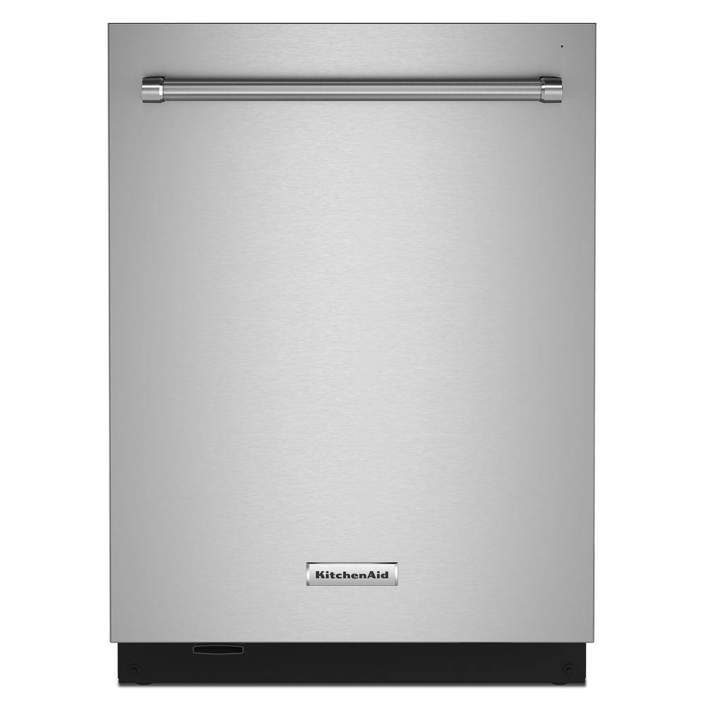 KitchenAid 24 in. PrintShield Stainless Steel Top Control Built-in Tall Tub Dishwasher with Stainless Steel Tub 44 dBA KDTM704KPS