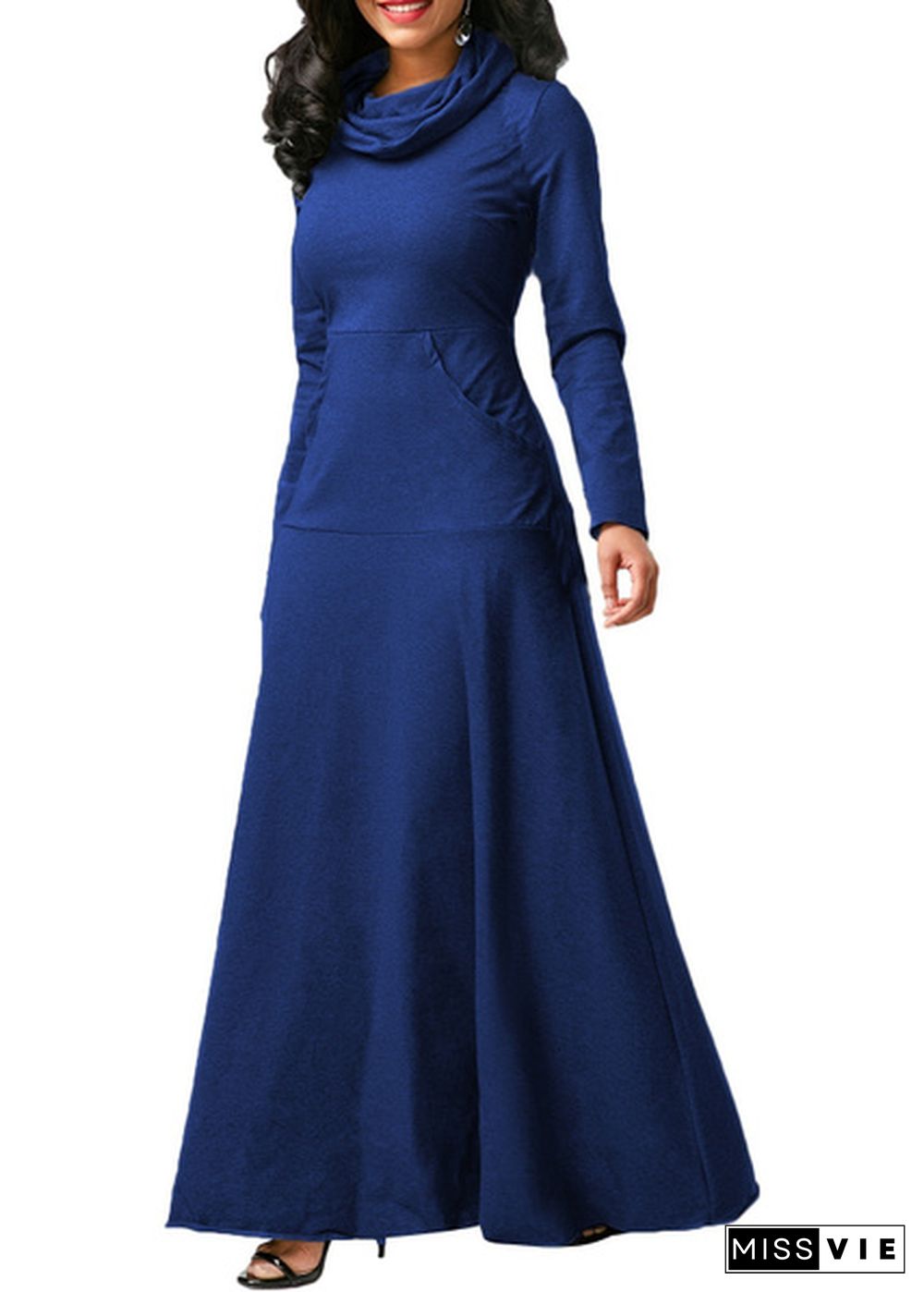 Women Fashion Dress Casual Long Sleeve Pullover Cotton Long Dress Plus Size S-5Xl