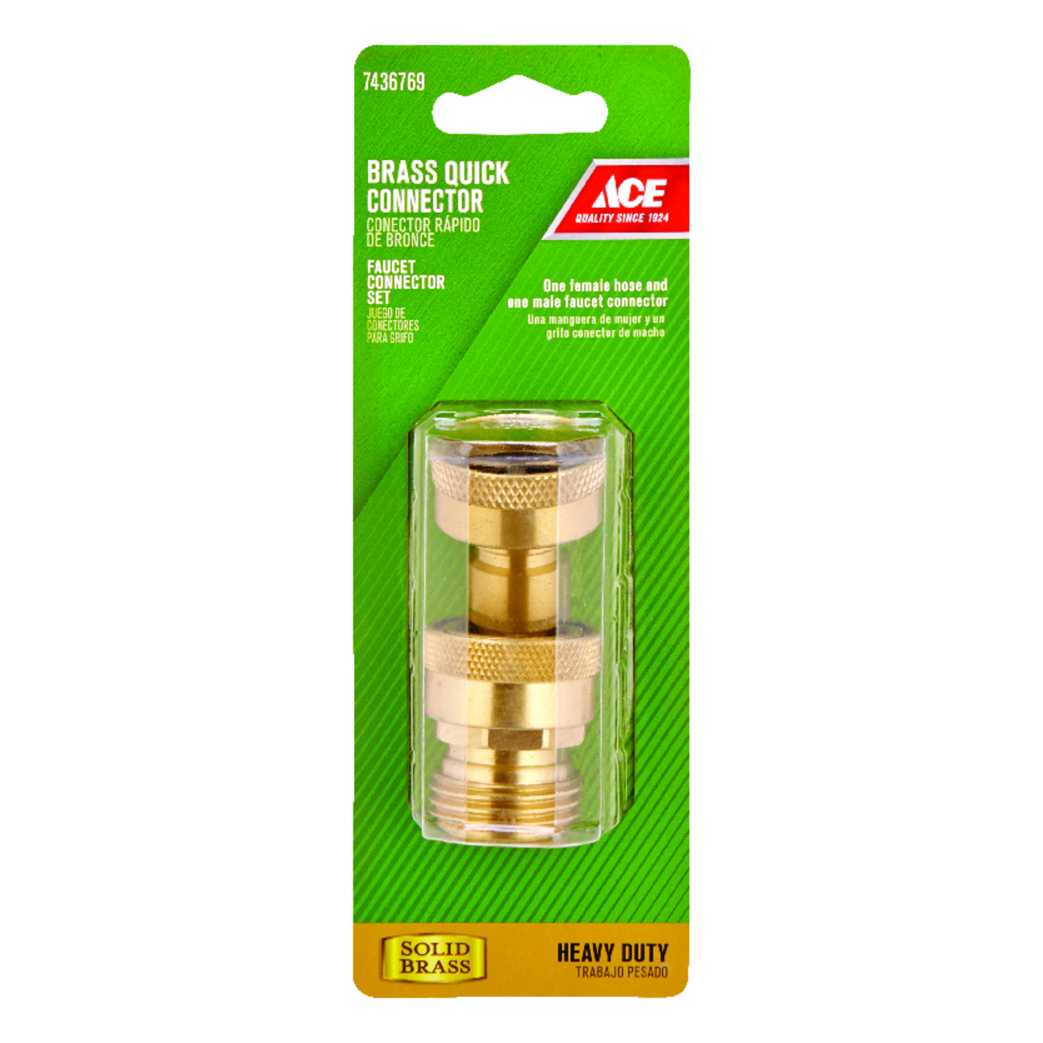 Ace 3/4 in. Brass Threaded Male/Female Quick Connector Faucet Set