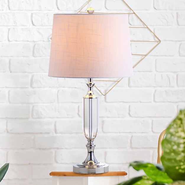 Crystal Bella Table Lamp includes Led Light Bulb Clear Jonathan Y