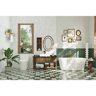 DEERVALLEY Prism 1-Piece 0.81.28 GPF Dual Flush Elongated Toilet in White Seat Included DV-1F52636