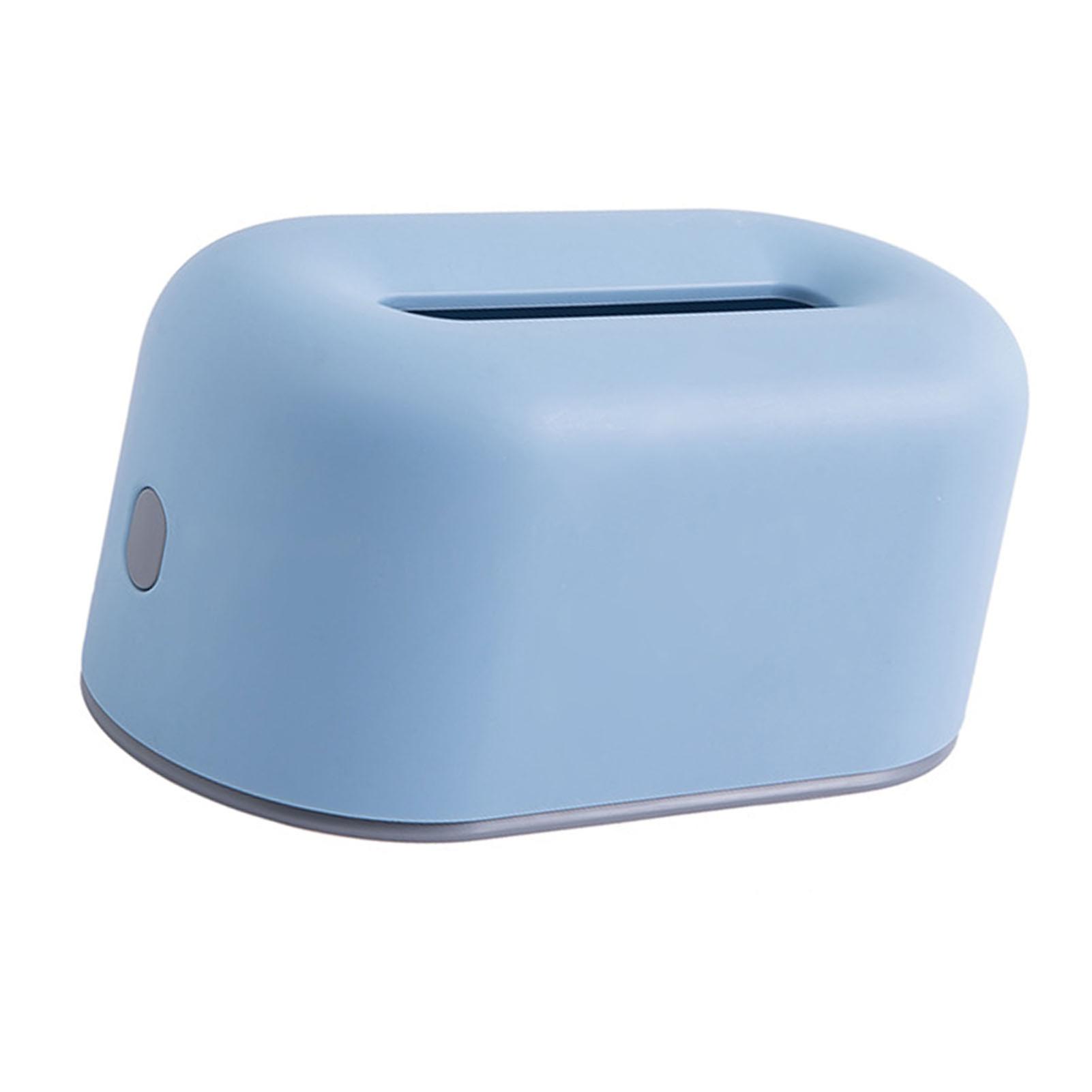 Nordic Ins Plastic Tissue Box Simple Paper Holder Dispenser Home Storage Case for Home Dormitory Bedroom Coffee Table Restaurant Sky Blue