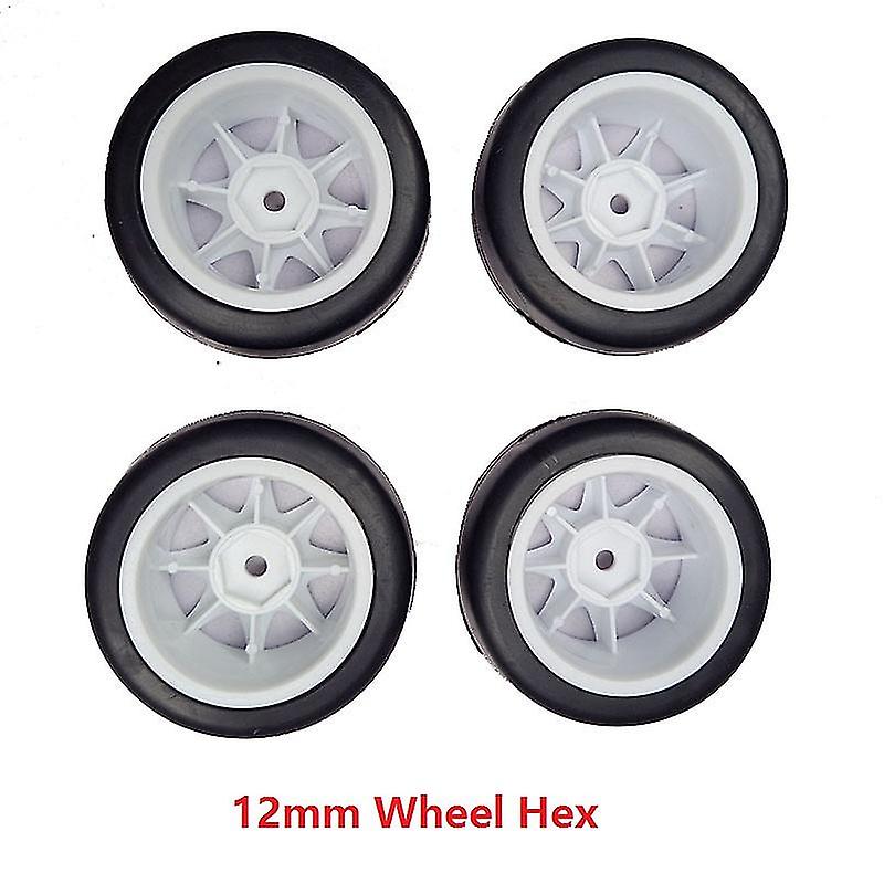 4pcs 58mm Tires 12mm Hex Wheels With Sponge For 1/10 1/12 Rc Drift Car 3racing Sakura M4 M5 Mst Tcr