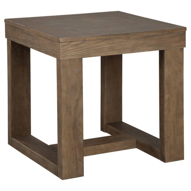 Cariton End Table Gray Signature Design By Ashley