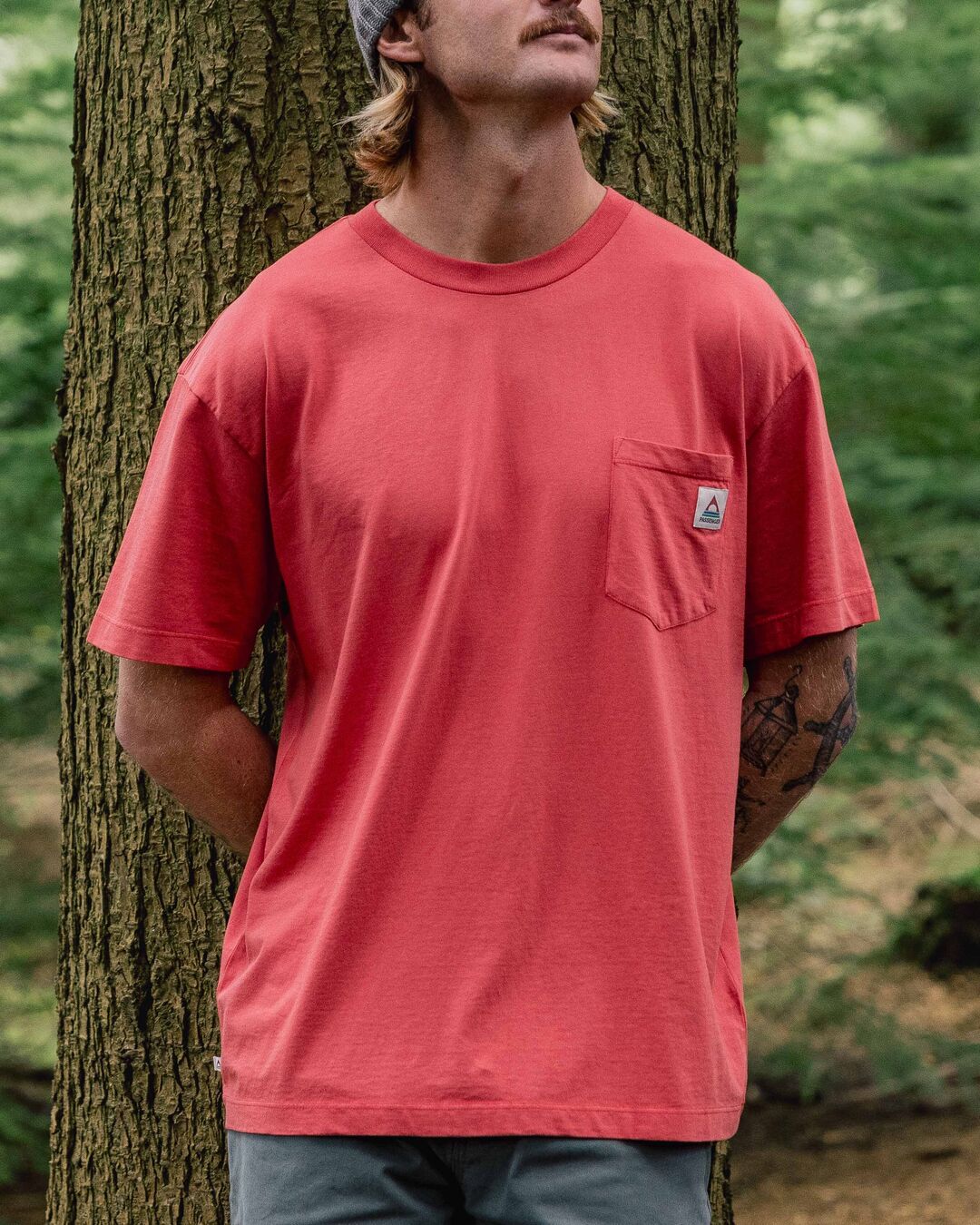 Heritage Recycled Relaxed Fit T-Shirt - Cardinal