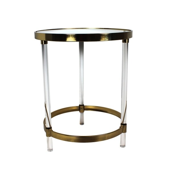 Weston Gold Round Accent Table