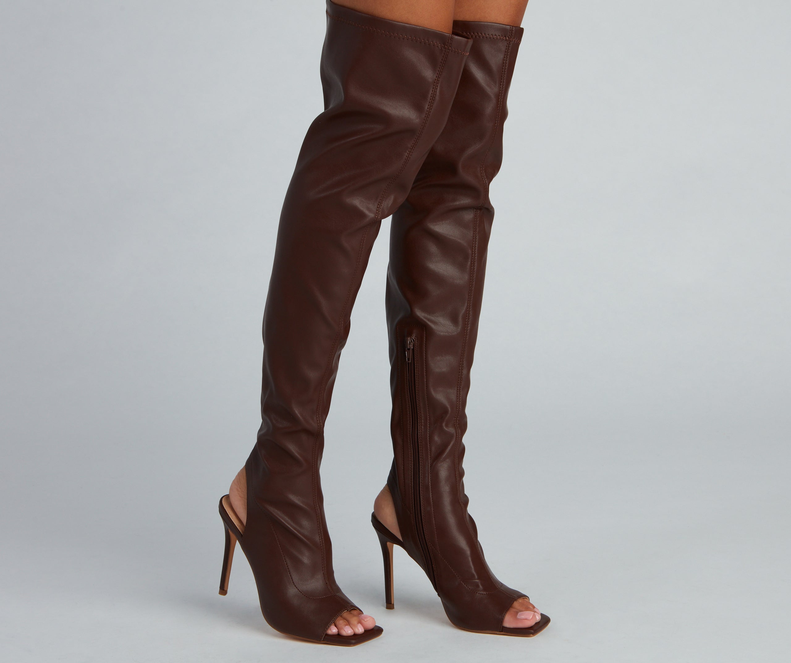 Sleek And Stunning Faux Leather Boots