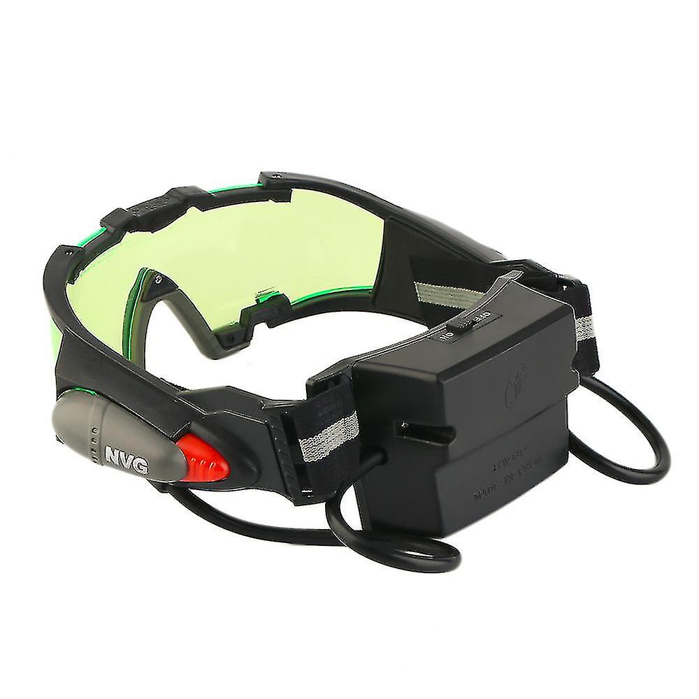 High Quality Night Vision Goggles With Flip Led Light， 1 Piece Green