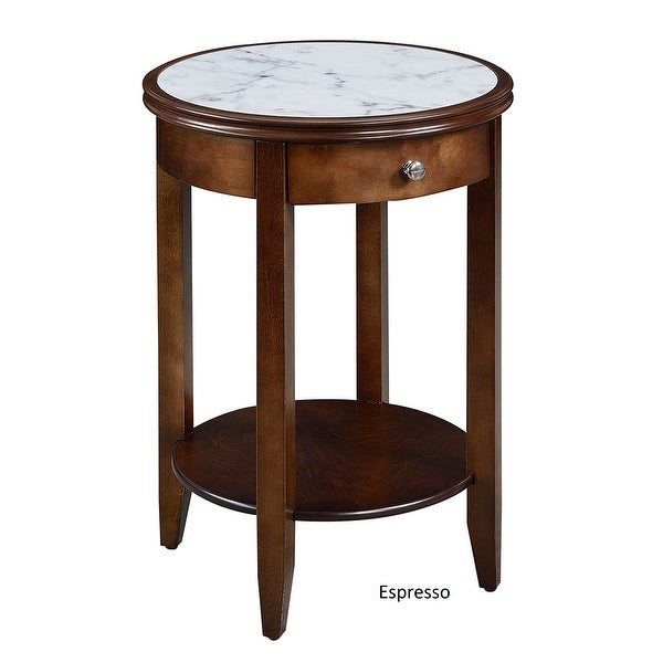 Copper Grove Aubrieta 1 Drawer End Table with Shelf