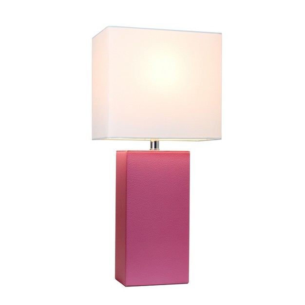 Monaco Avenue Modern Leather Table Lamp Elegant Designs