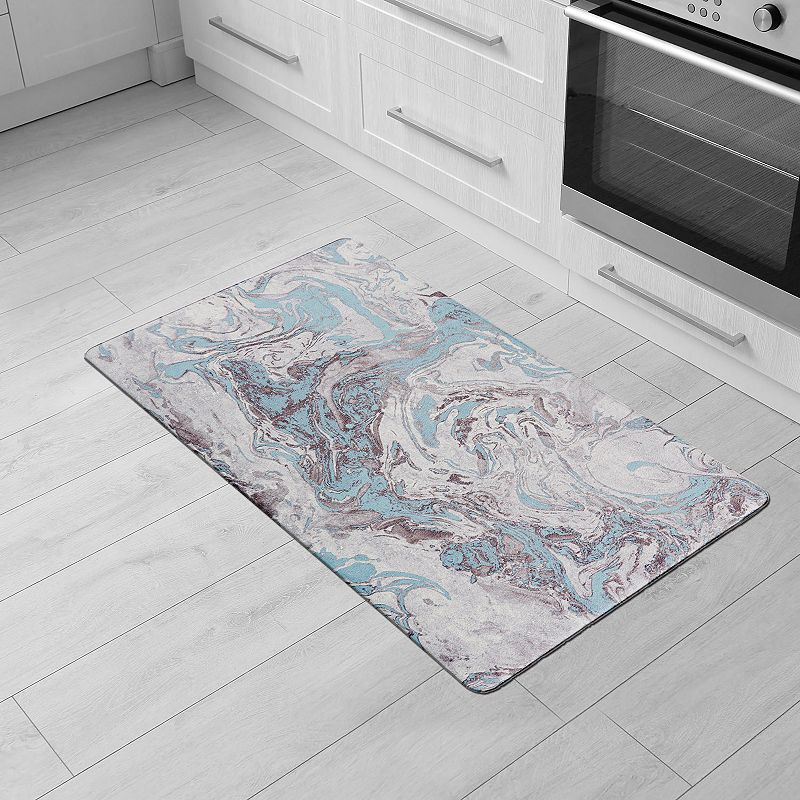 World Rug Gallery Contemporary Marble Anti-Fatigue Mat