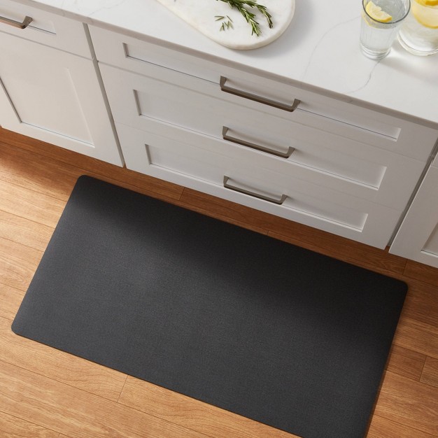 X 40 quot Low Profile Charmed Manor Patterned Polyurethane Kitchen Mat With Foam Rubber Backing