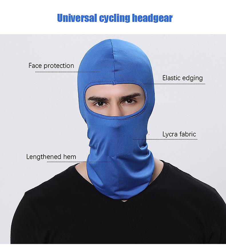 3pcs Lycra Balaclava Hood Motorcycle Bandana Cycling Ski Face Hat Tactical Hood Helmet for Outdoor Sport