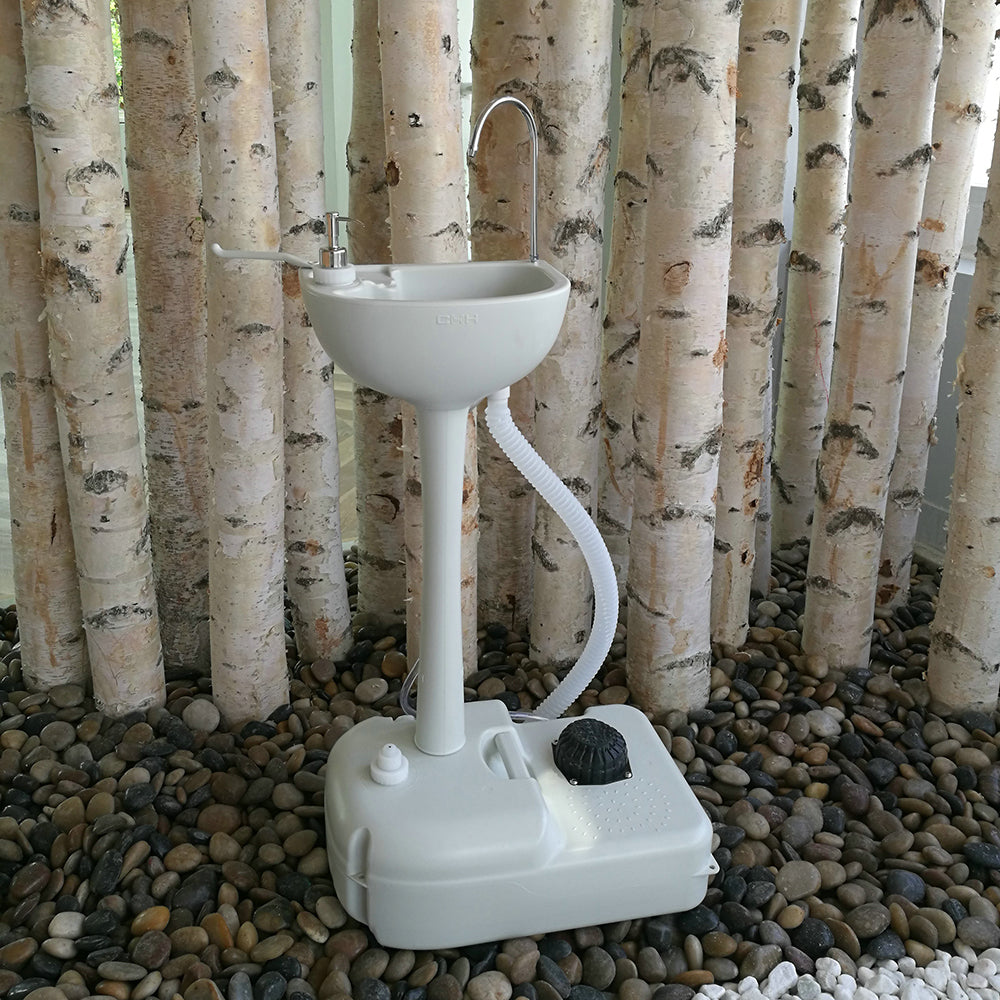 BMTBUY CHH-7701 Portable Removable Outdoor Wash Basin White