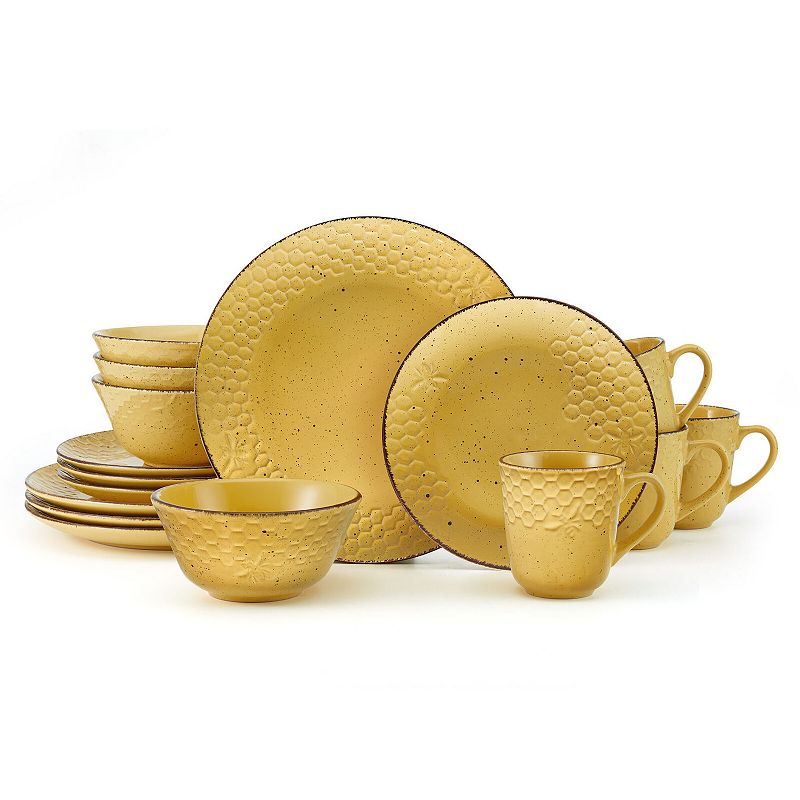 Pfaltzgraff Bumble Bee Yellow 16-pc. Dinnerware Set