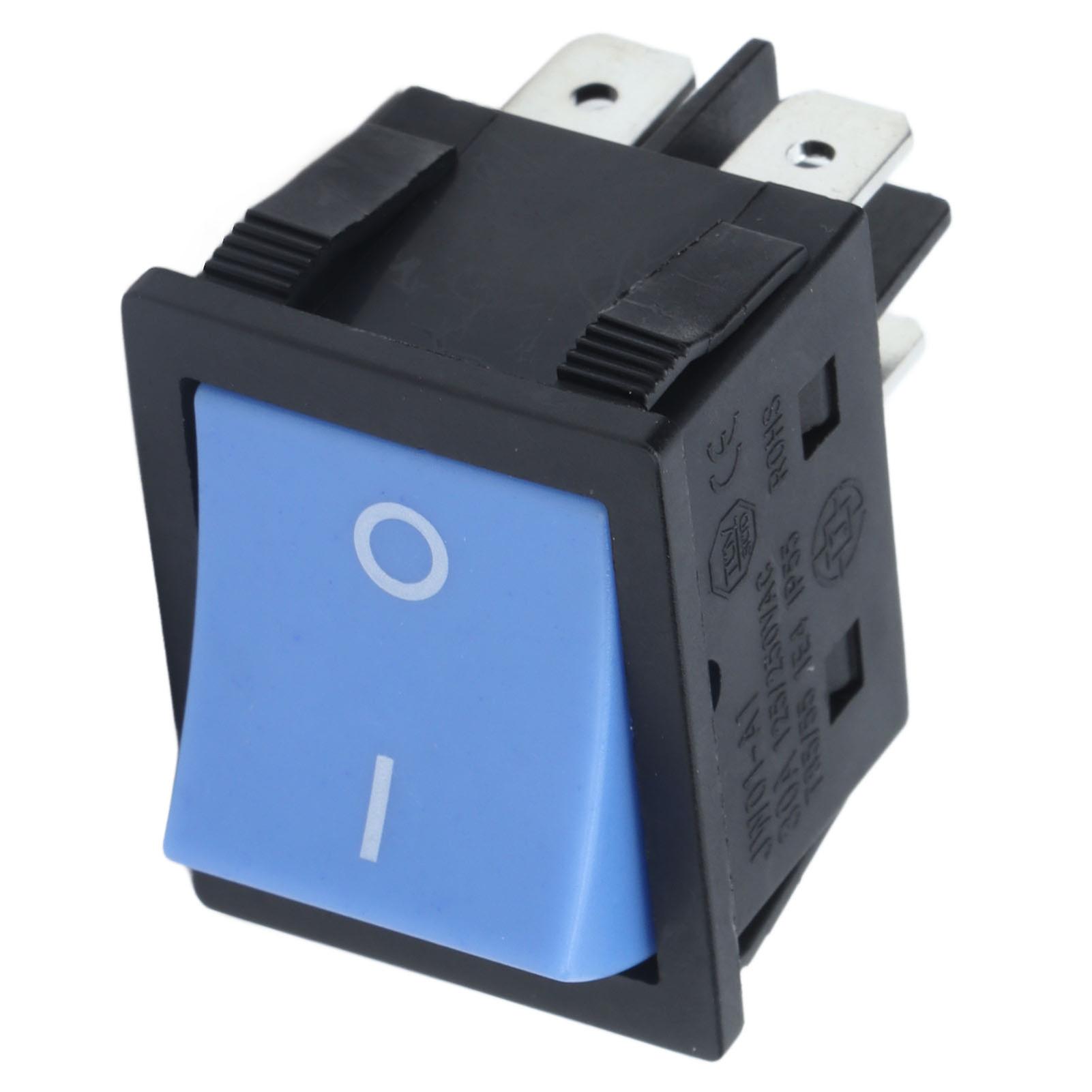 Rocker Switches 4pins Blue Abs Material Good Conductivity Improve Work Efficiency Mini Switches 125/250vac