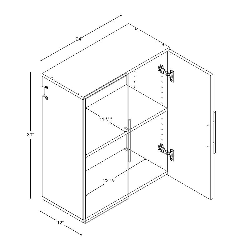 Prepac HangUps 24-in. Upper Storage Cabinet