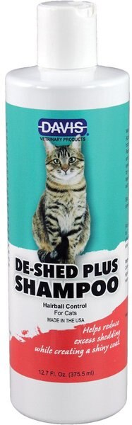 Davis DeShed Plus Shampoo for Cats， 12-oz bottle