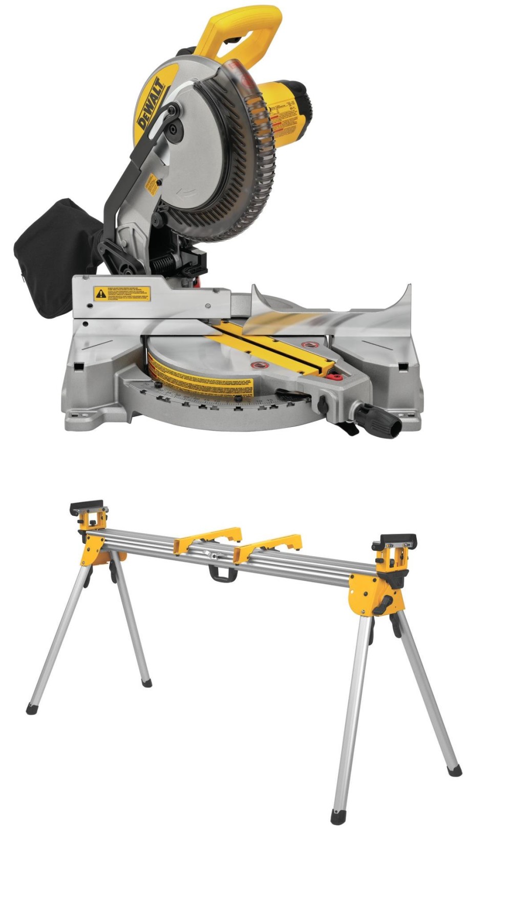 DEWALT 10 Compound Miter Saw & Heavy Duty Miter Saw Stand Bundle