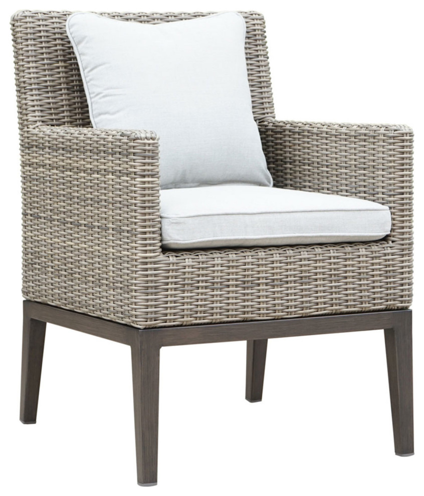 Marina Patio Arm Chair  Set of 2   Tropical   Outdoor Dining Chairs   by Steve Silver  Houzz