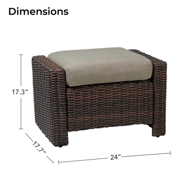 Murphy Outdoor Wicker Patio Furniture Swivel Glider Chair