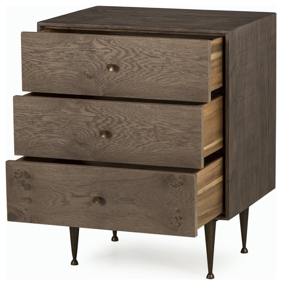 Latika Chest 3 Drawer Dresser   Midcentury   Accent Chests And Cabinets   by Virgil Stanis Design  Houzz