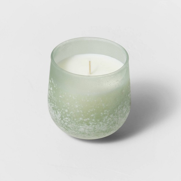 Serenity Fashion Salted Glass Wellness Jar Candle Green